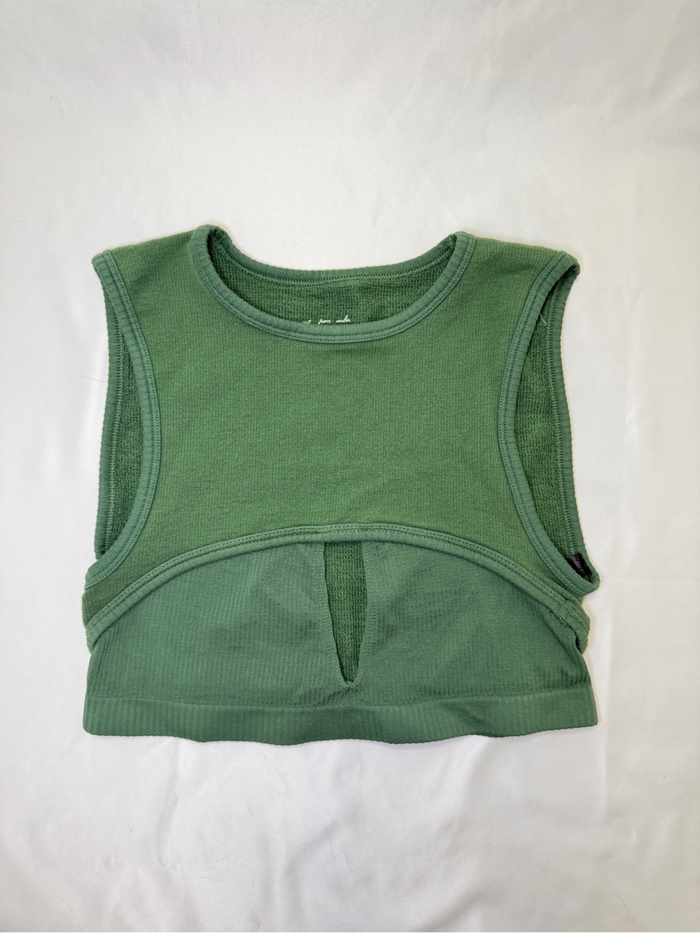 Urban Outfitters Green Cutout Crop Tank